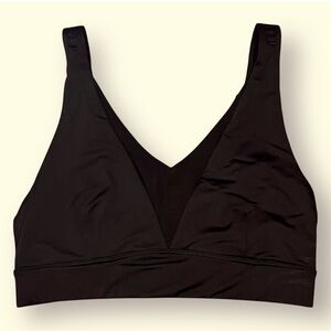 Zyia Black Convertible Sports Bra, Size Medium